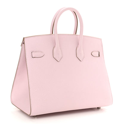 Hermes Epsom Birkin Sellier 25 Mauve Pale 2 of 10