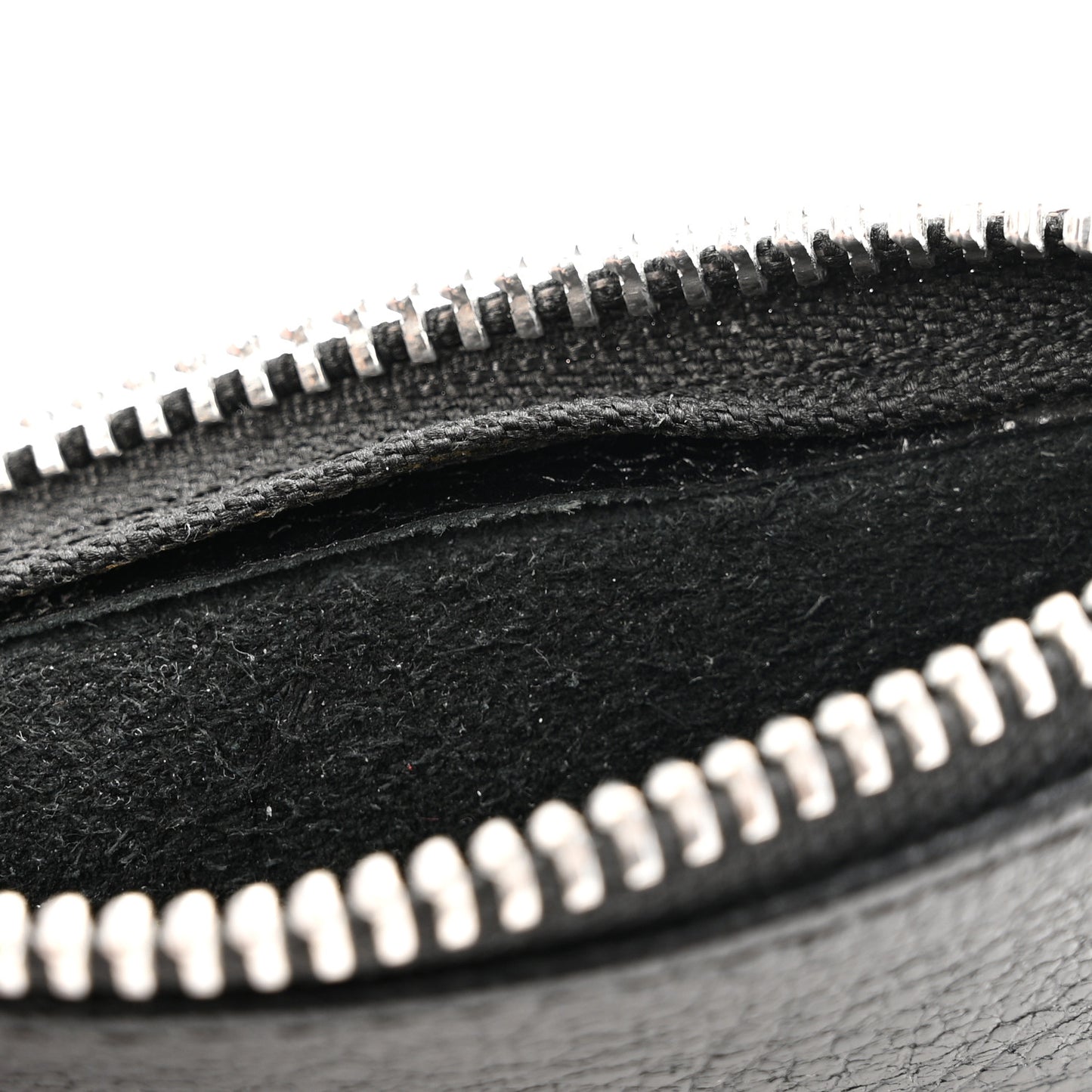 Grained Calfskin Coin Pouch Black