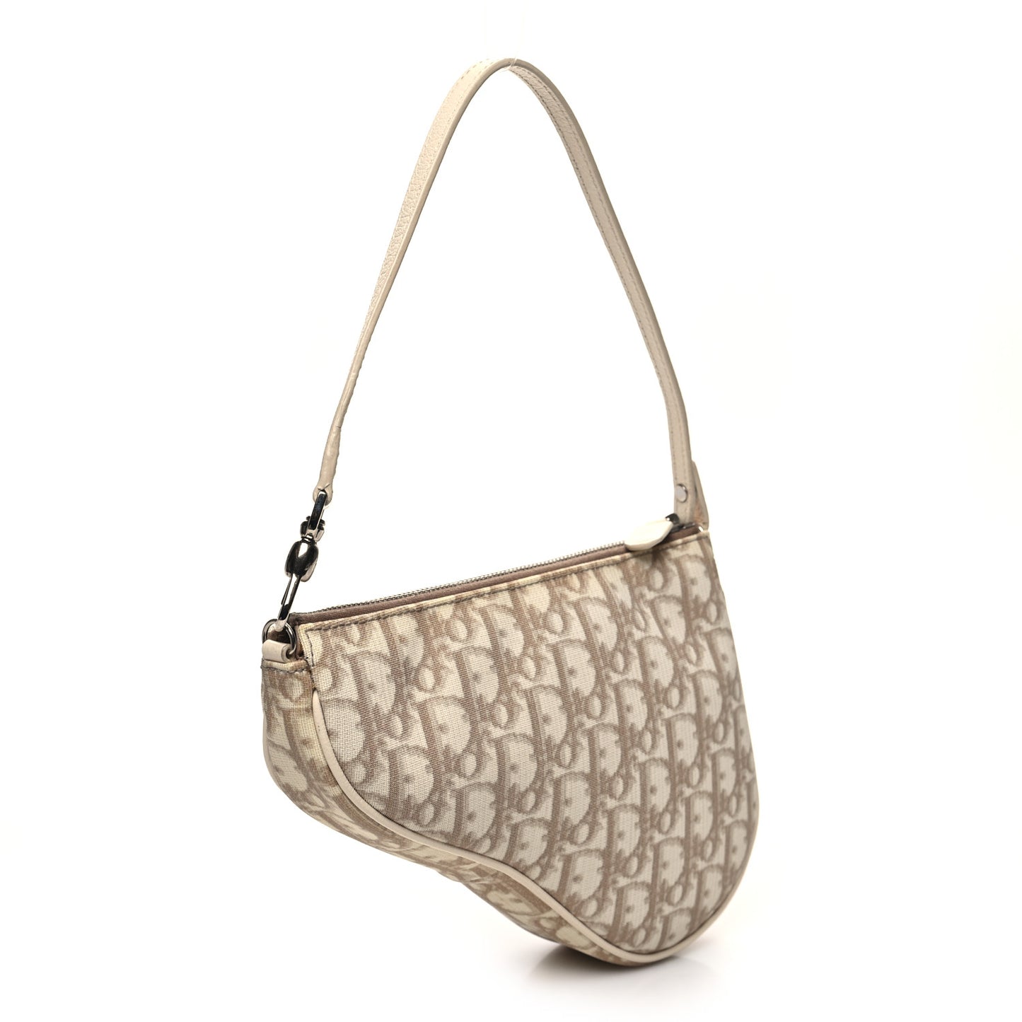 Monogram Vintage Flowers Mini Saddle Bag Beige