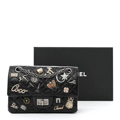 Chanel Aged Calfskin Lucky Charms 2.55 Reissue 224 Flap Black 13 of 13