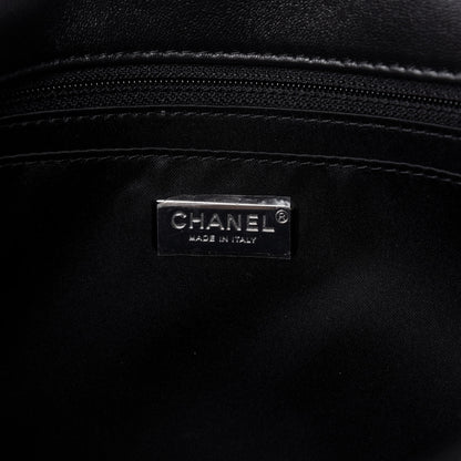 Chanel Sequin Quilted Ombre Medium Single Flap Dark Grey Gold 8 of 10