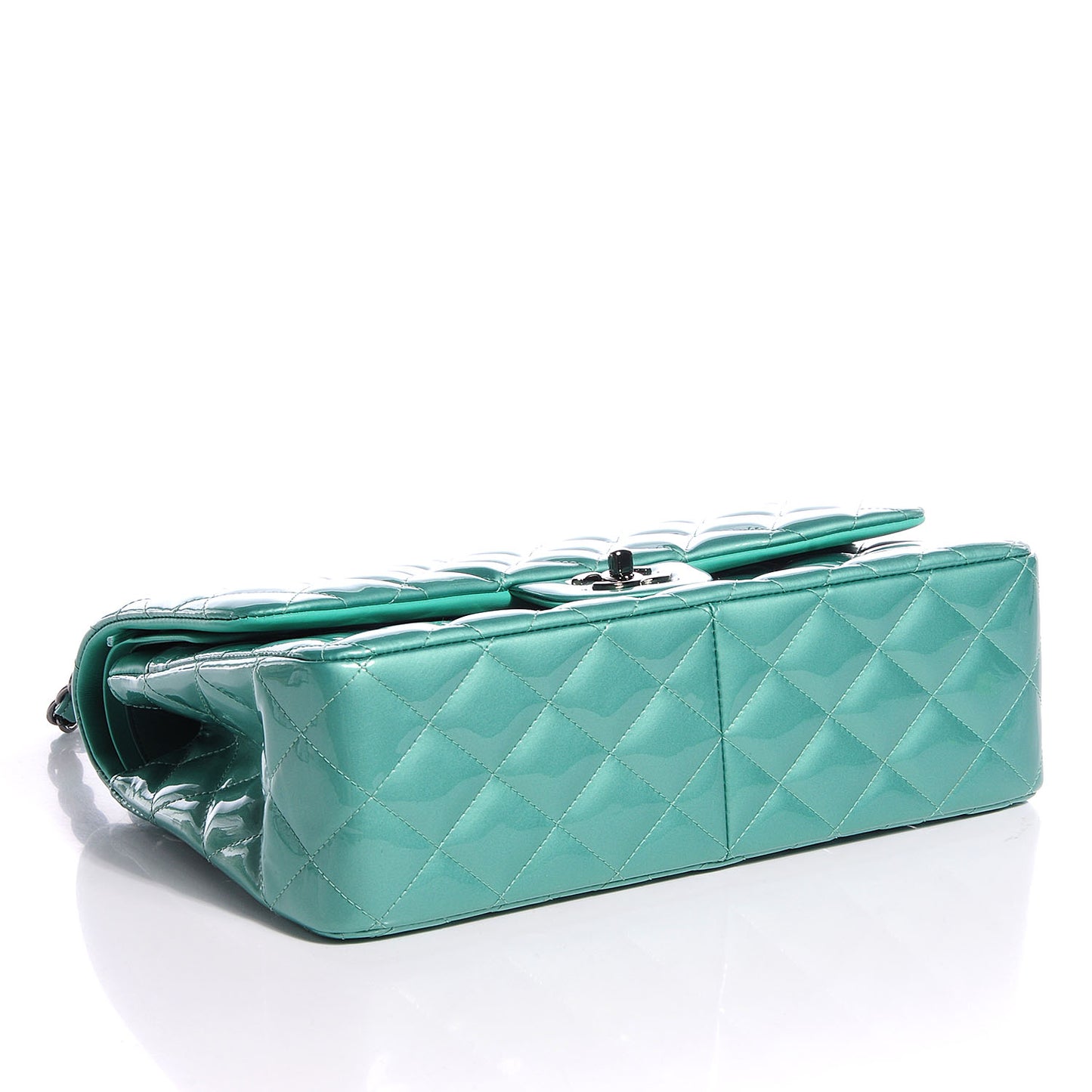 Patent Jumbo Double Flap Green