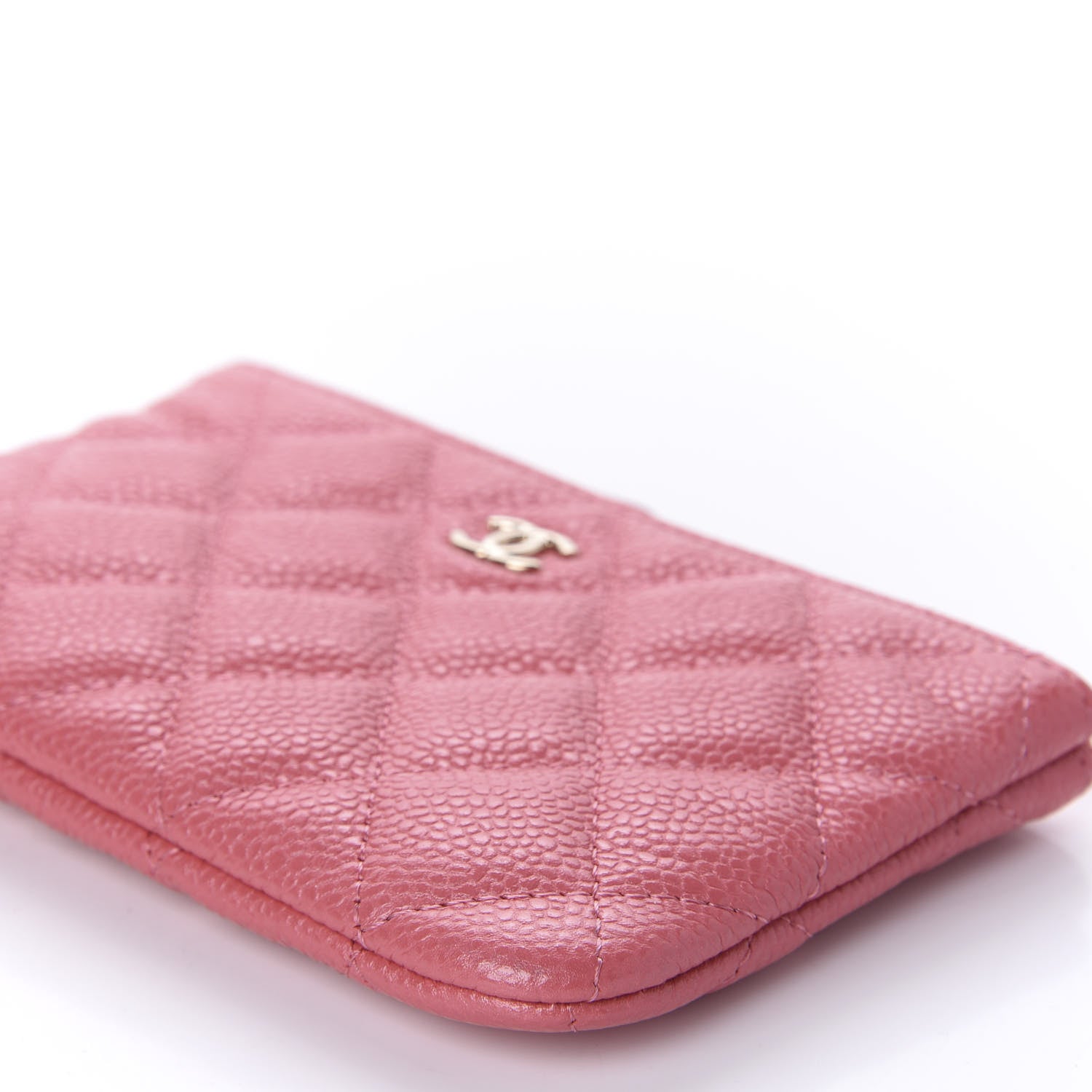 Chanel Iridescent Caviar Quilted Small Cosmetic Case Pink 7 of 10