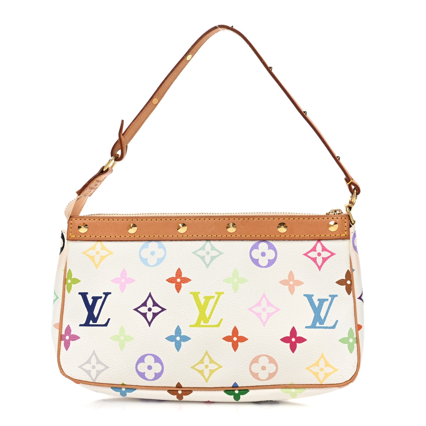 Monogram Multicolor Pochette Accessories White