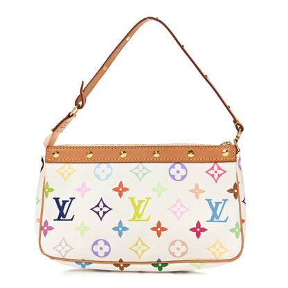 Louis Vuitton Monogram Multicolor Pochette Accessories White 1 of 13