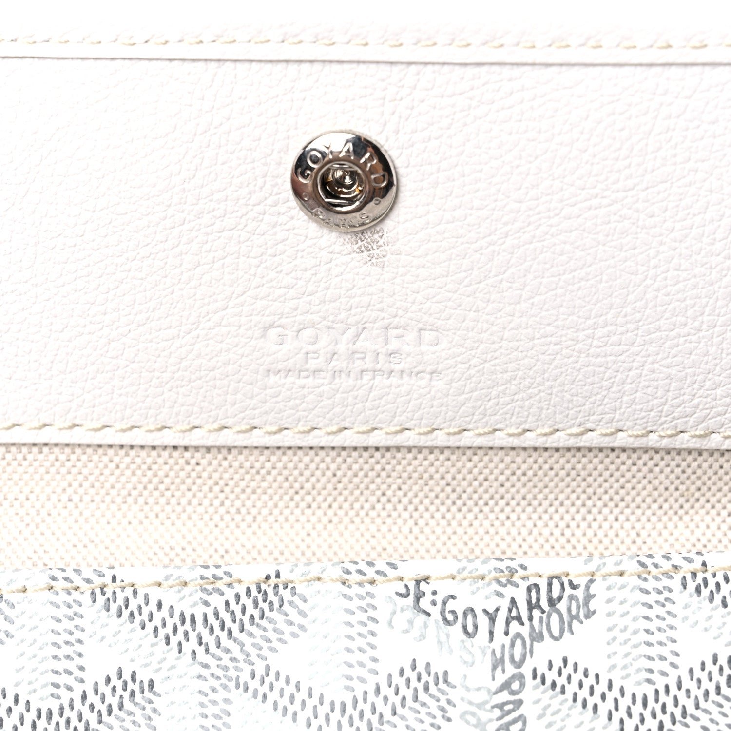 Goyard Goyardine Saint Louis GM White 6 of 15