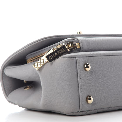 Chanel Caviar Quilted Small Business Affinity Flap Grey 8 of 10