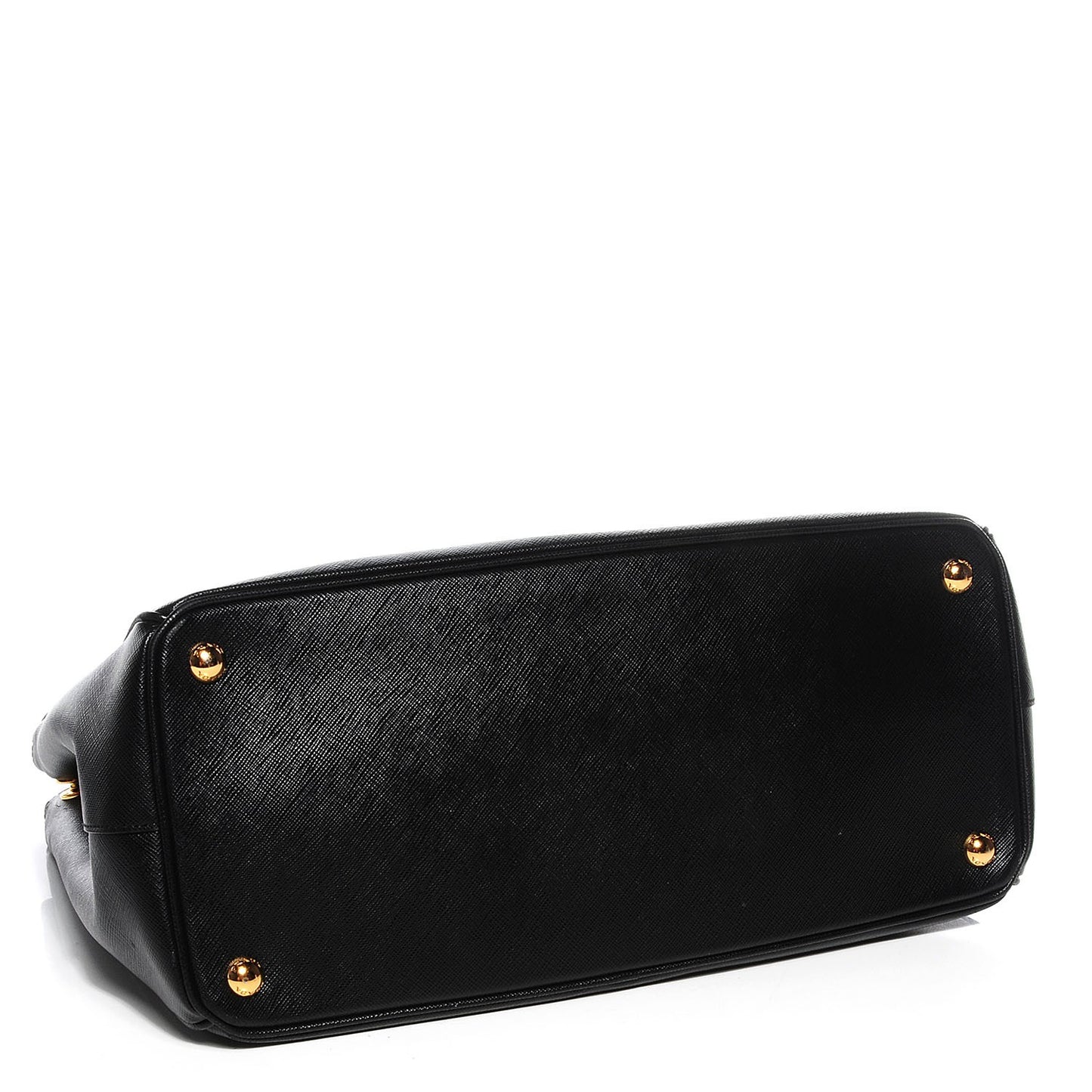 Saffiano Lux Medium Double Zip Tote Nero Black