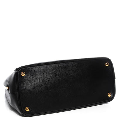 Prada Saffiano Lux Medium Double Zip Tote Nero Black 4 of 10