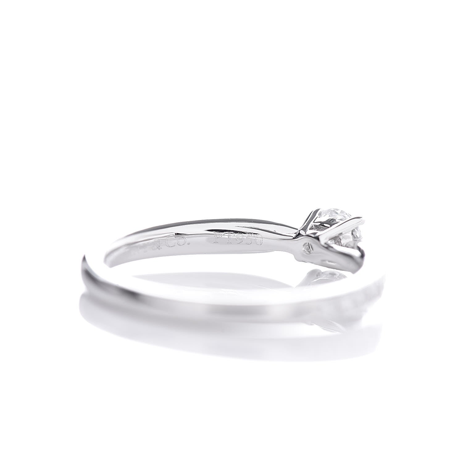 Tiffany Platinum Diamond .20ct Round Brilliant Harmony Engagement Ring 47 4 7 of 7
