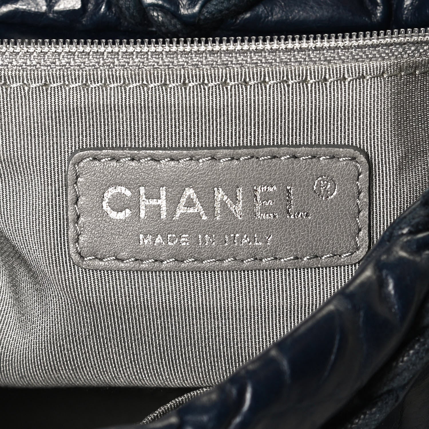 Chanel Calfskin Ultra Stitch Oversize Flap Navy 6 of 10