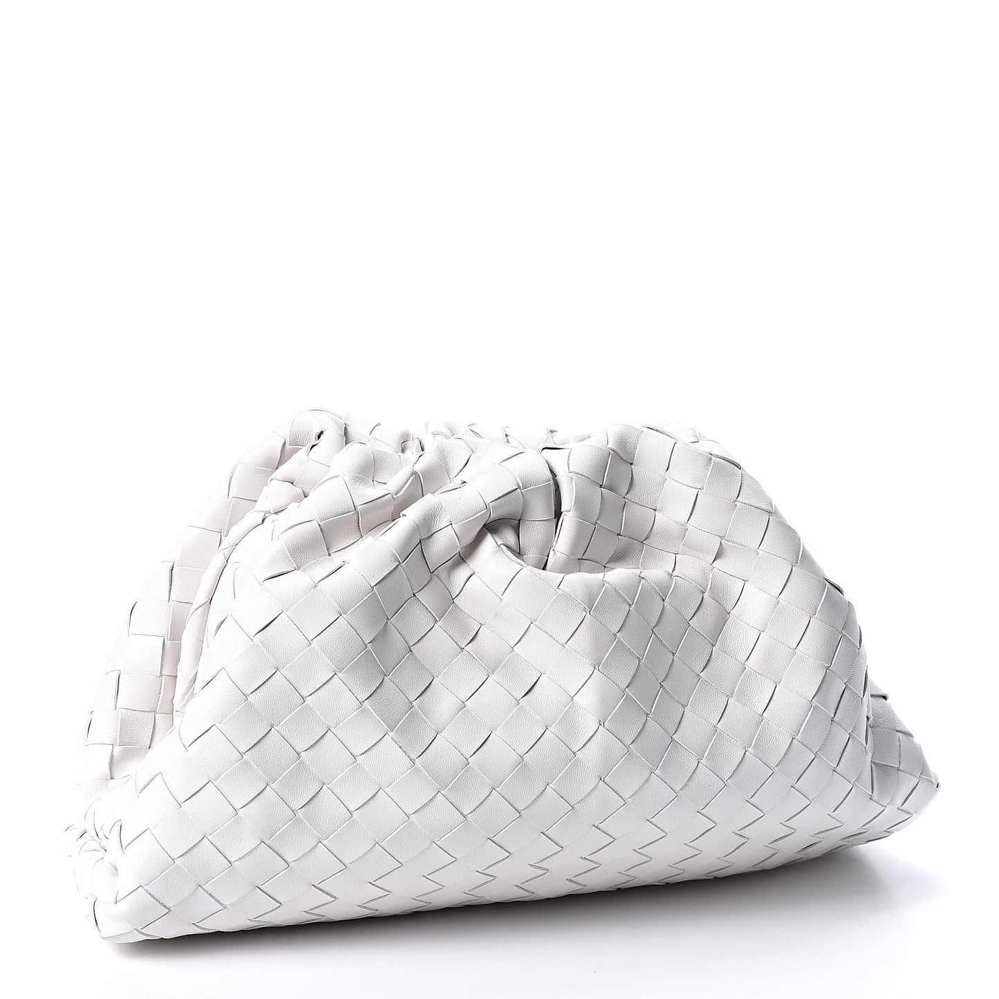 Nappa Maxi Intreccio The Pouch Oversized Clutch Plaster