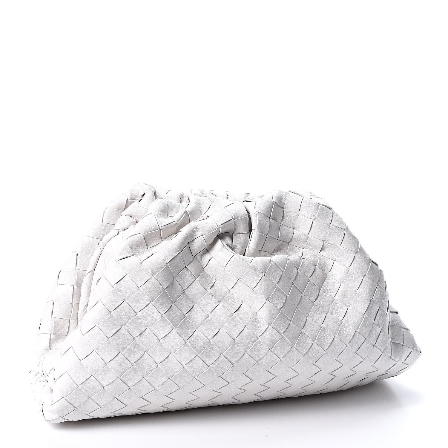 Bottega Veneta Nappa Maxi Intreccio The Pouch Oversized Clutch Plaster 2 of 8