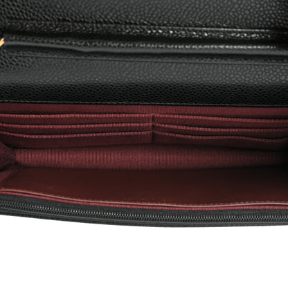 Chanel Caviar Quilted Wallet On Chain WOC Black 5 of 9