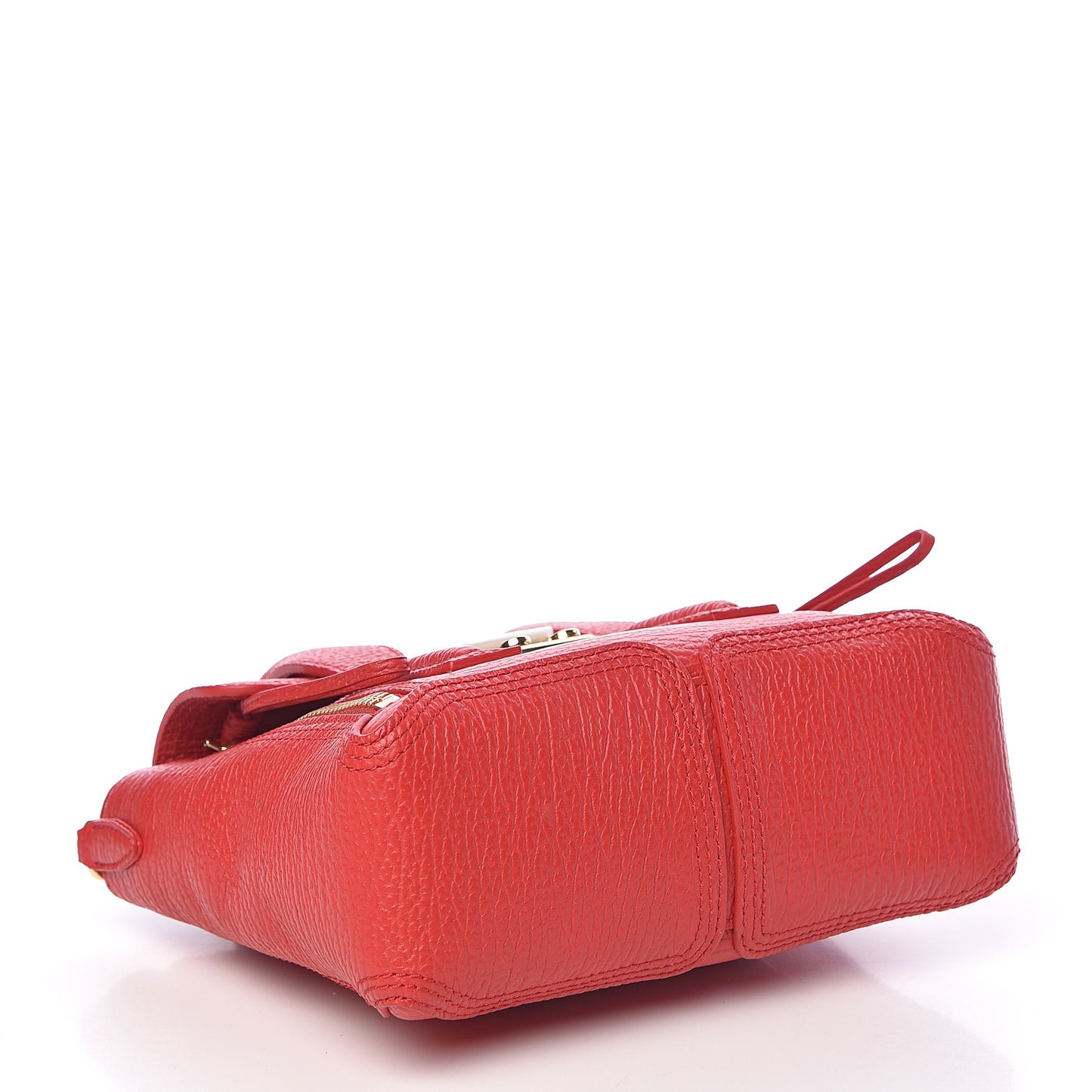 3.1 Textured Calfskin Mini Pashli Satchel Red