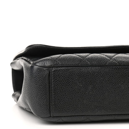 Chanel Caviar Quilted Medium CC Filigree Flap Black 9 of 10