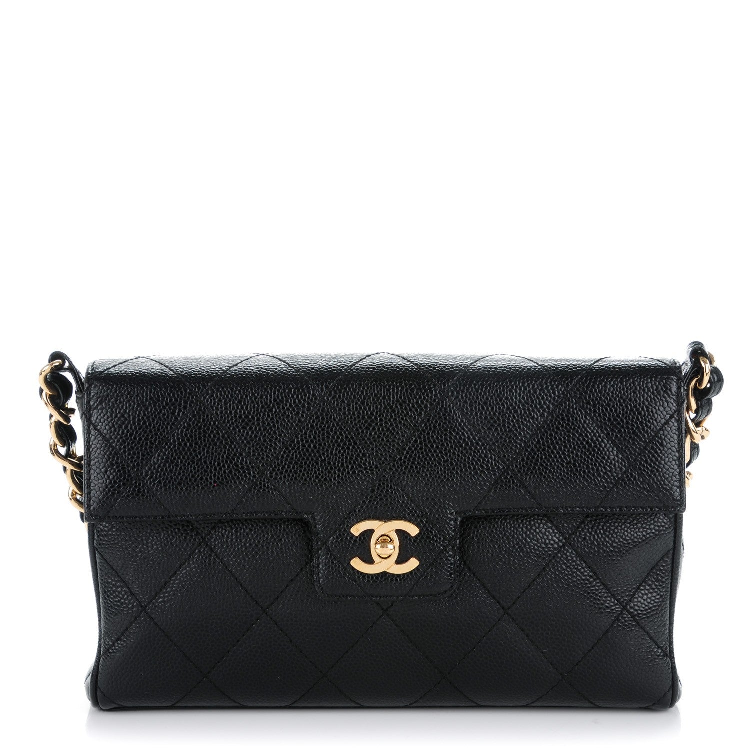 Chanel Caviar Quilted Medium Single Flap Black 1 of 8