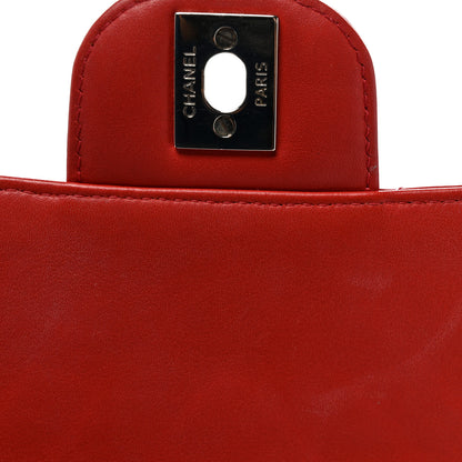 Chanel Patent Chevron Quilted Mini Square Flap Red 12 of 12