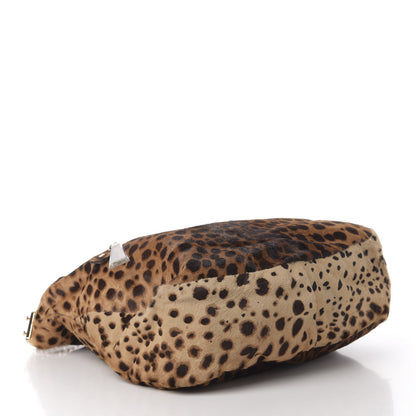Christian Louboutin Pony Hair Leopard Print Medium Marianna Hobo 4 of 12