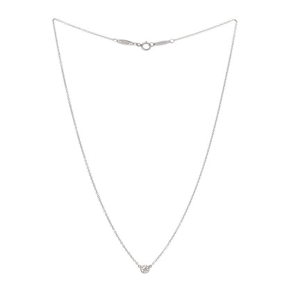 Tiffany Platinum Diamond .14ct Elsa Peretti Diamonds by the Yard Pendant Necklace 3 of 8