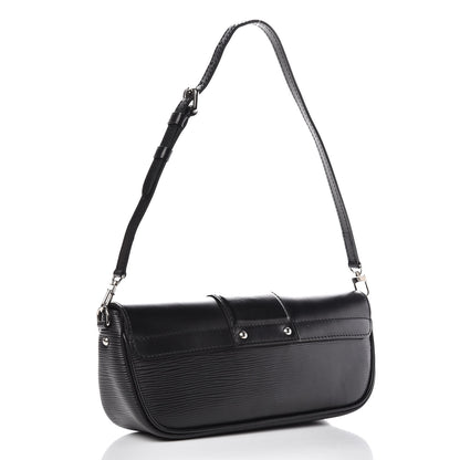 Louis Vuitton Epi Montaigne Pochette Black 3 of 10
