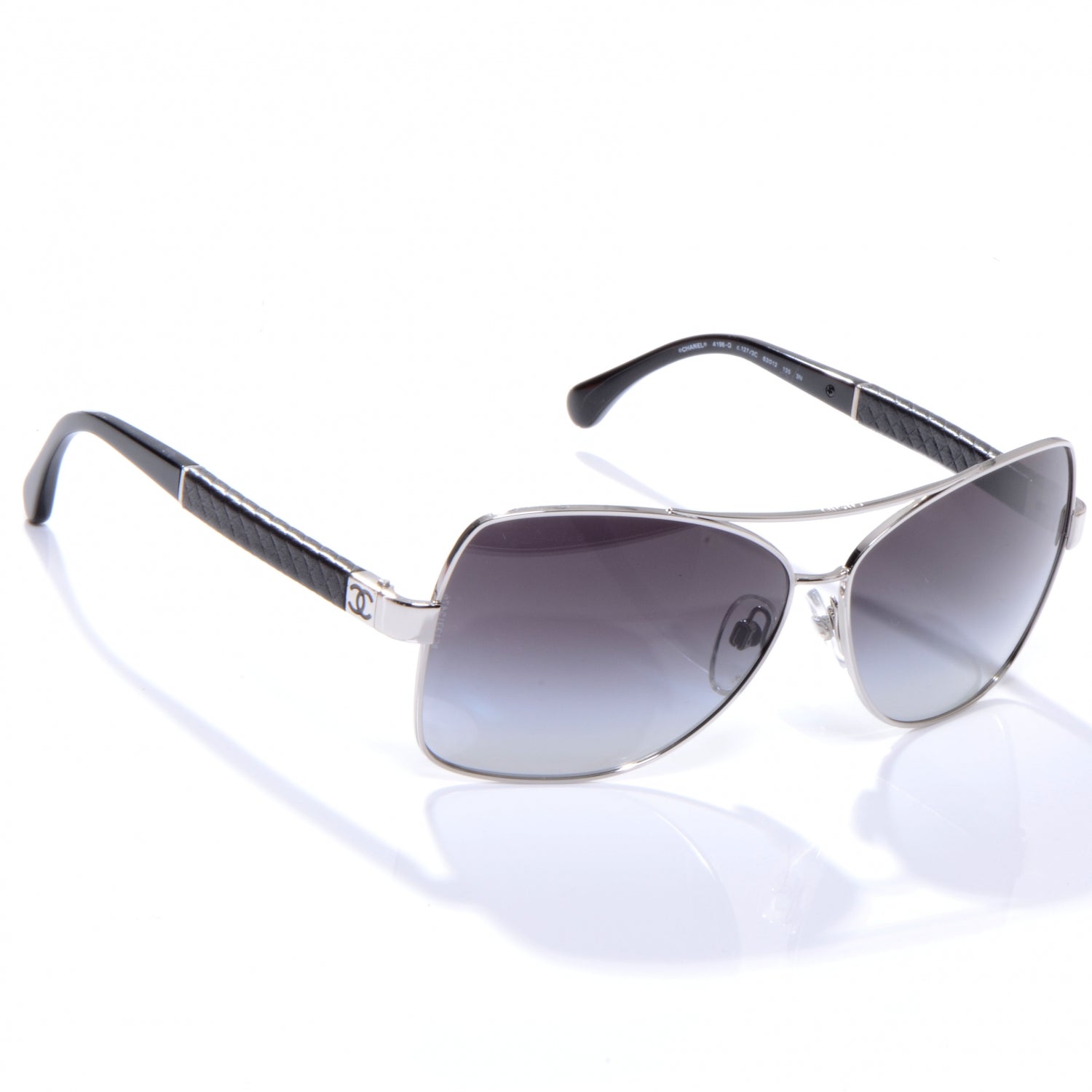 Chanel Quilted CC Sunglasses 4196Q Black 3 of 5
