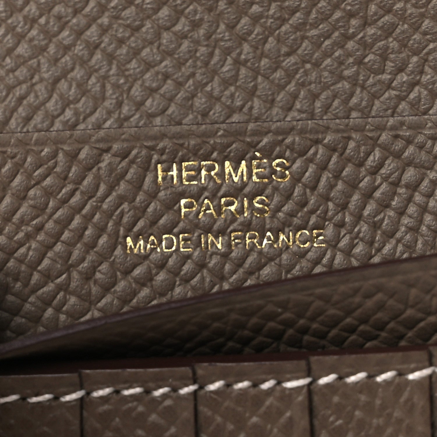 Hermes Epsom Bearn Compact Wallet Etoupe 6 of 9