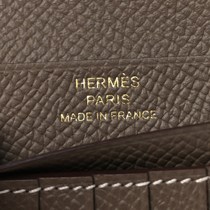 Hermes Epsom Bearn Compact Wallet Etoupe 6 of 9