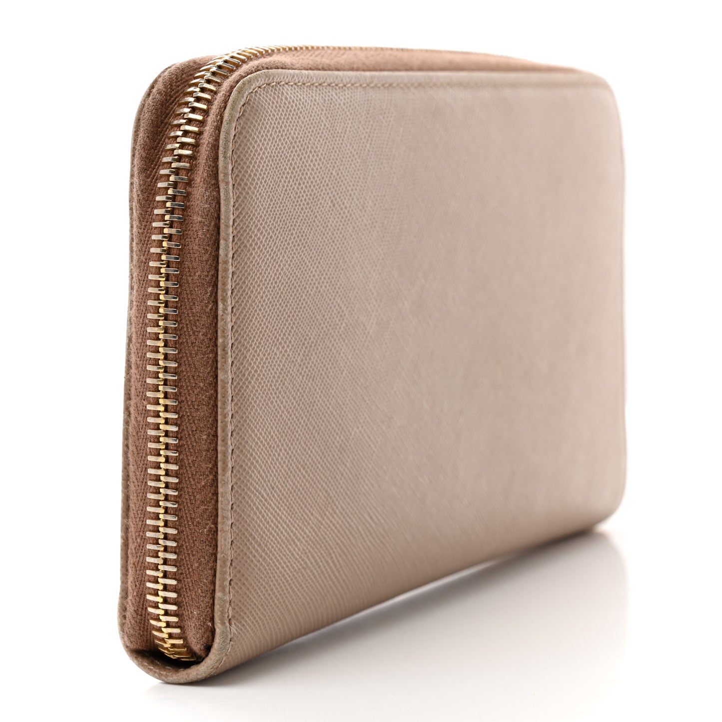 Saffiano Fiocco Bow Zip Around Wallet Cammeo