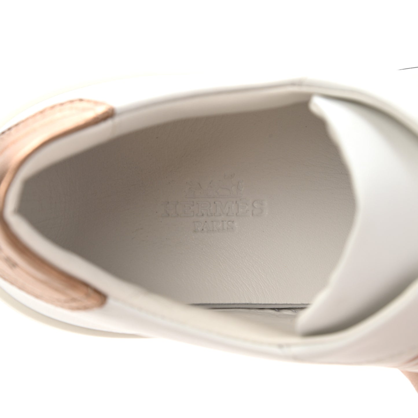 Calfskin Nappa Dare Sneakers 37 White Rose Dore