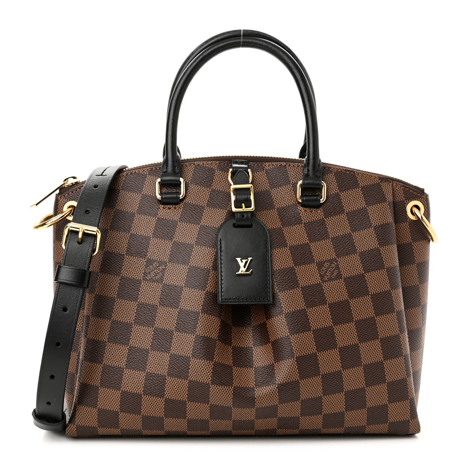 Louis Vuitton Damier Ebene Odeon Tote PM Black 1 of 10