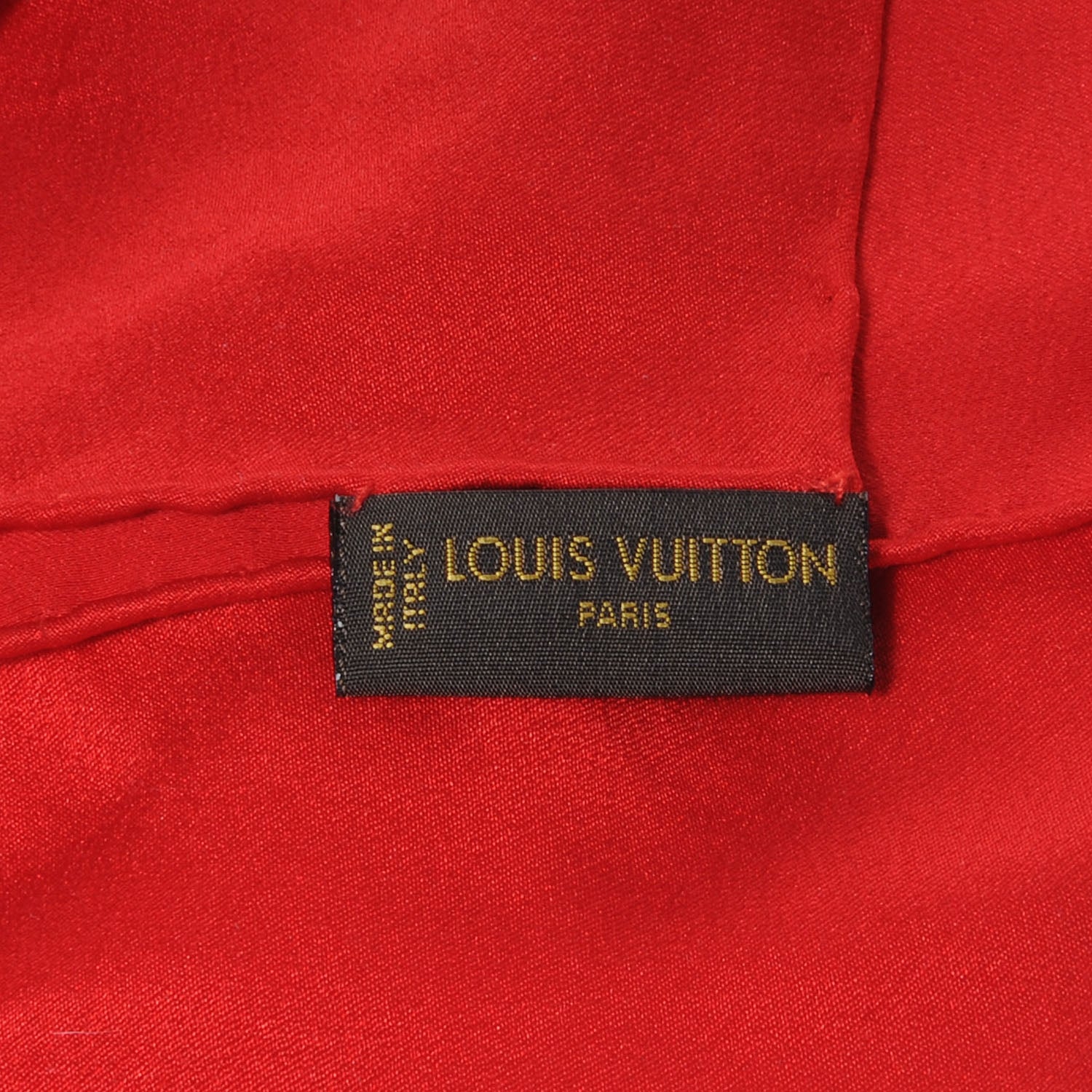 Louis Vuitton Silk Monogram Monaco Scarf Red 8 of 8