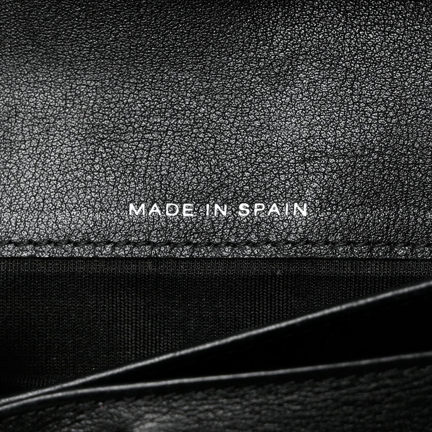 Patent Quilted Brilliant Zipped Pocket Wallet Black