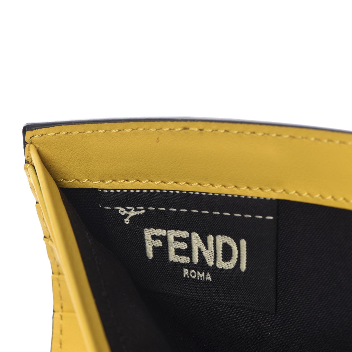 Vitello Elite Century Shadow Logo Bi-Fold Wallet Asfalto Sunflower