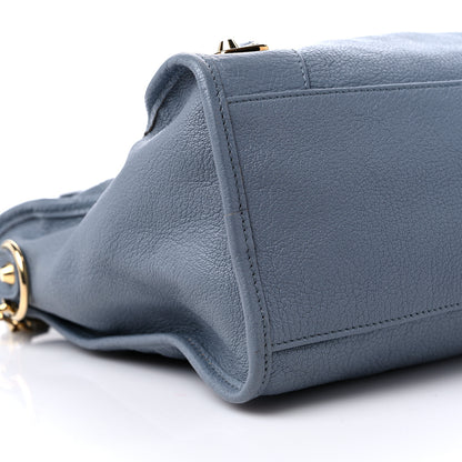 Balenciaga Chevre Gold Metallic Edge Hardware City Bleu Acier 8 of 14