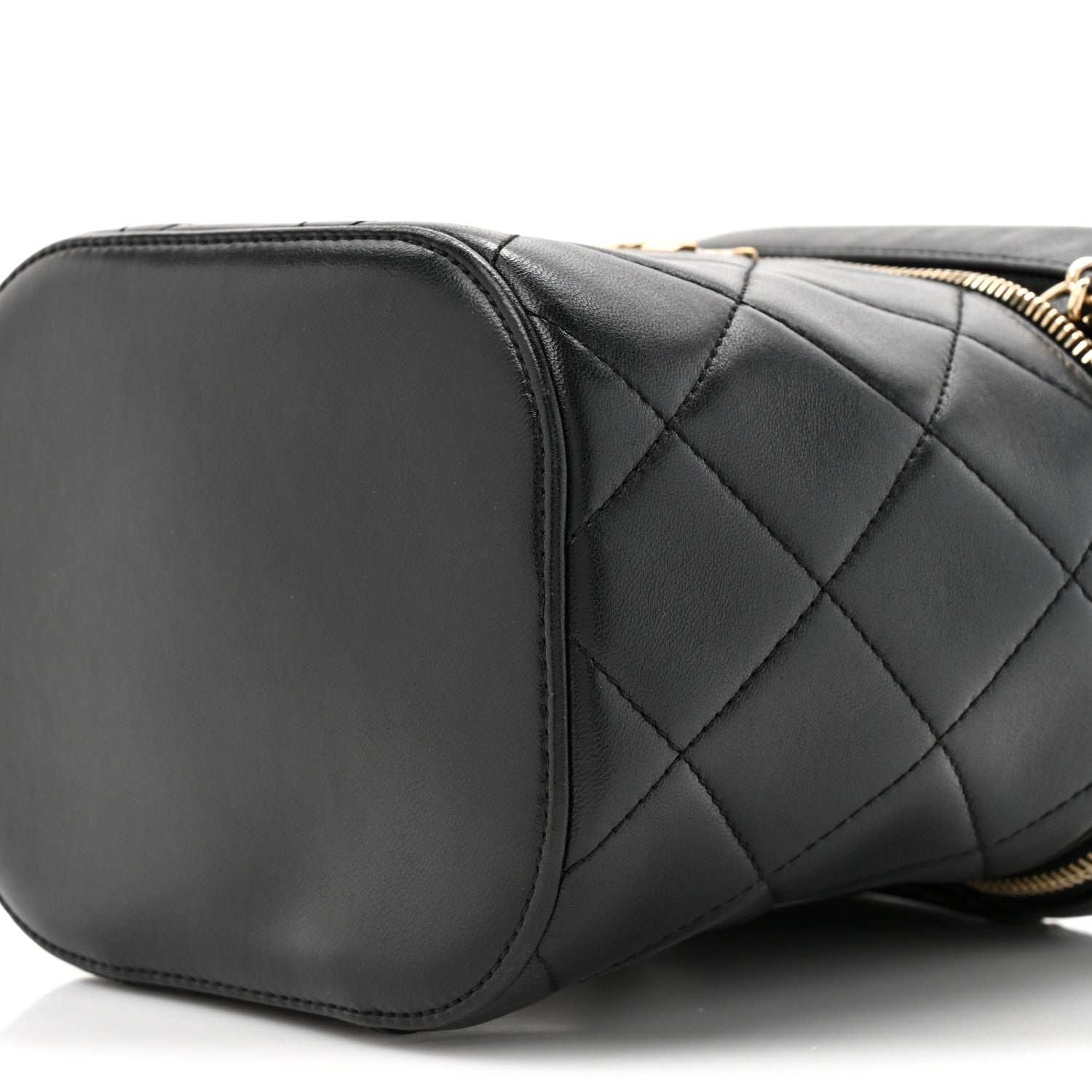 Chanel Lambskin Quilted Trendy Vanity Case Black 9 of 10