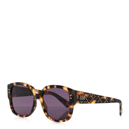 Christian Dior Acetate Cannage Lady Dior Studs Sunglasses Havana 1 of 7