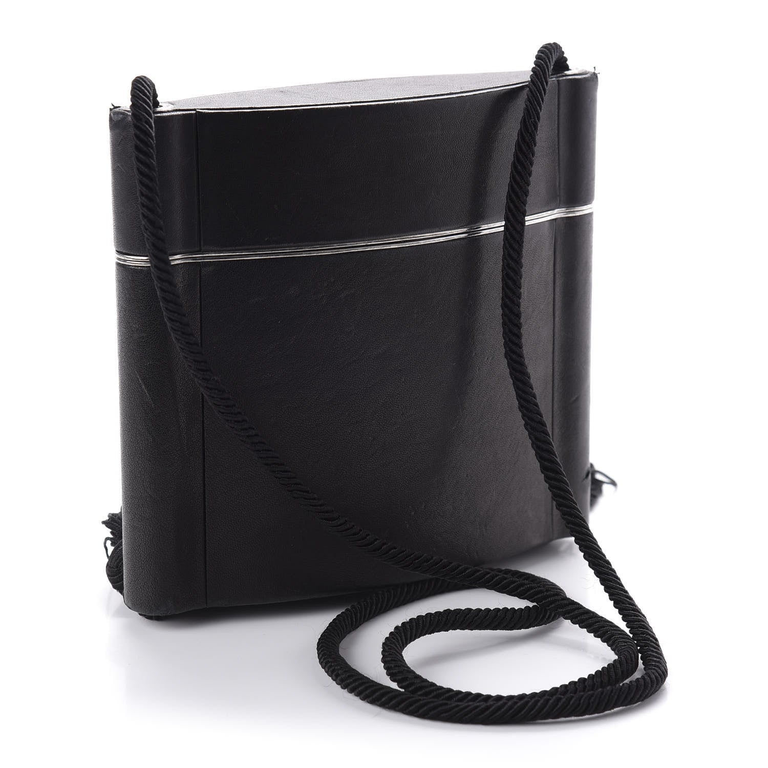 Saint Laurent Lambskin Monogram Opyum Tassel Bag Black 3 of 10
