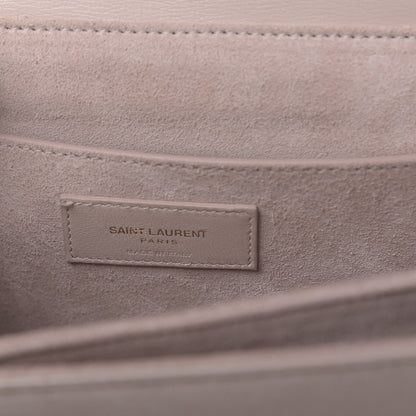 Saint Laurent Smooth Calfskin Suede Medium Bellechasse Bag Marble Pink 6 of 9