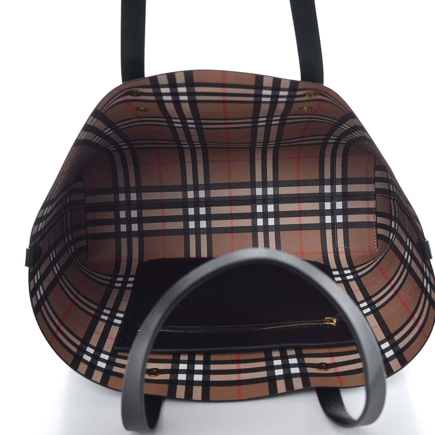 Burberry Calfskin Crest Embossed Small Tote Black 5 of 6