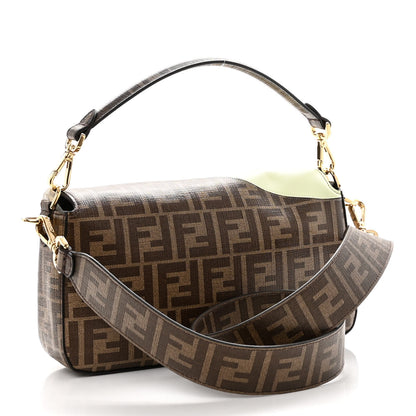 Fendi Glazed Fabric FF 1974 Hairdo Girls Inlay Baguette Mogano Panna Multicolor 3 of 9