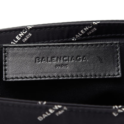 Balenciaga Nylon Allover Logo Documents Case Black 6 of 7
