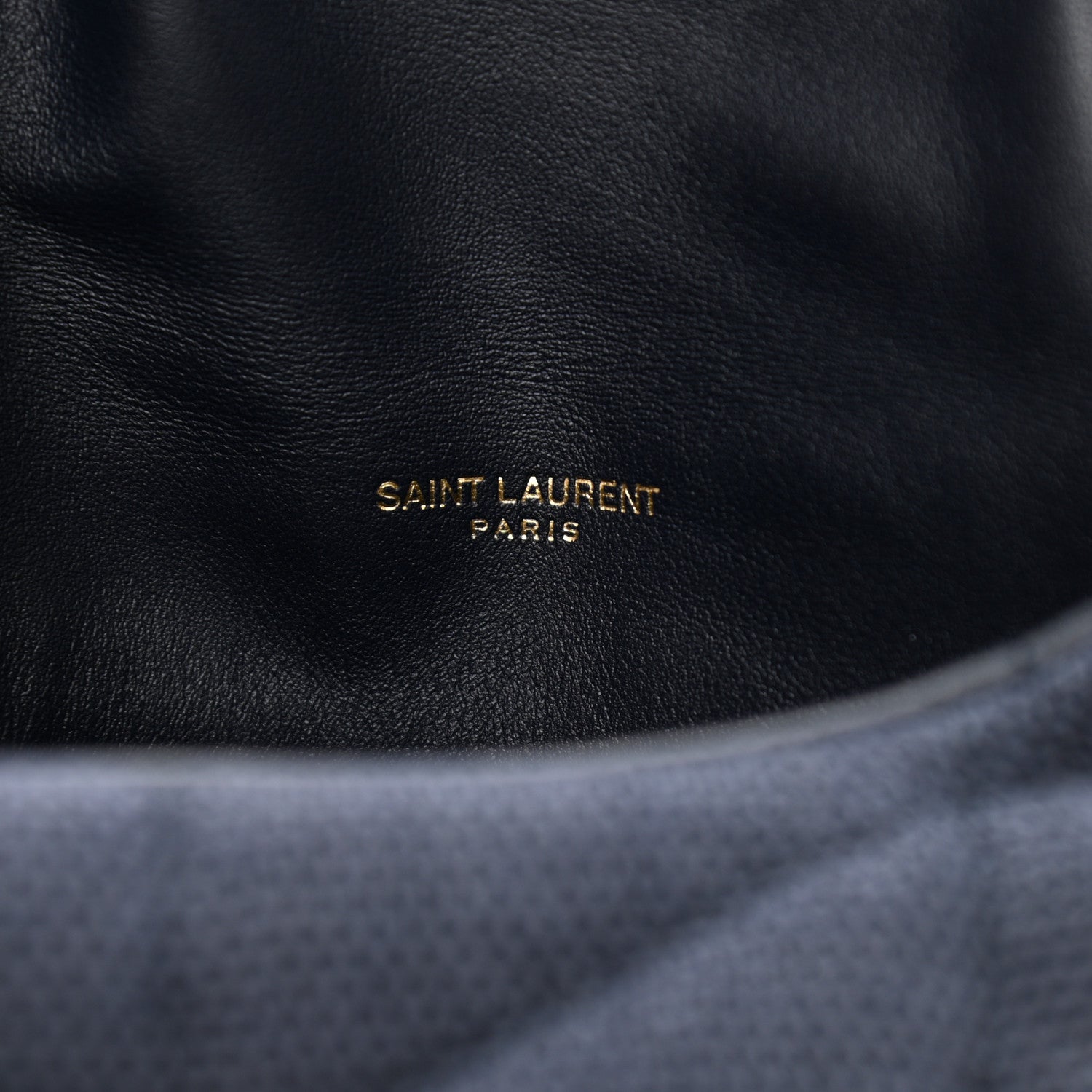 Saint Laurent Canvas Quilted Toy Loulou Puffer Monogram Chain Satchel Deep Marine 6 of 10