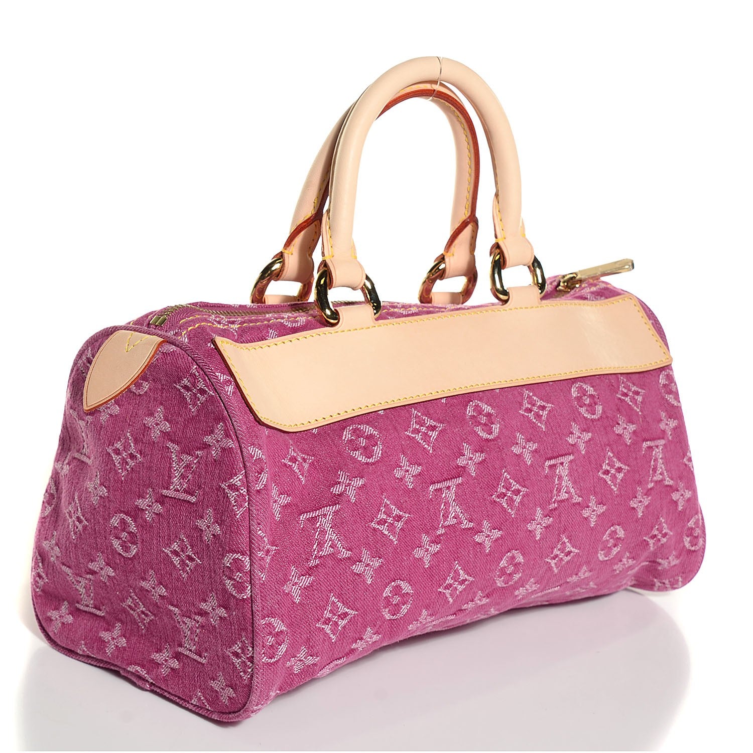 Louis Vuitton Monogram Denim Neo Speedy Fuchsia 3 of 7