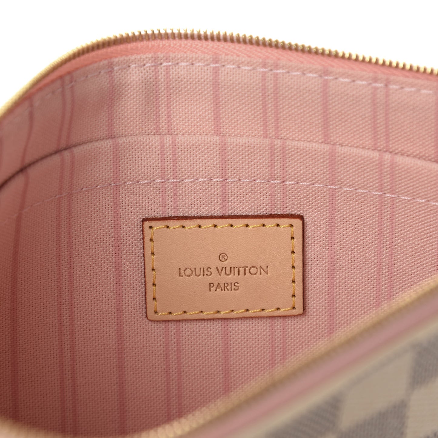 Damier Azur Neverfull MM GM Pochette Rose Ballerine