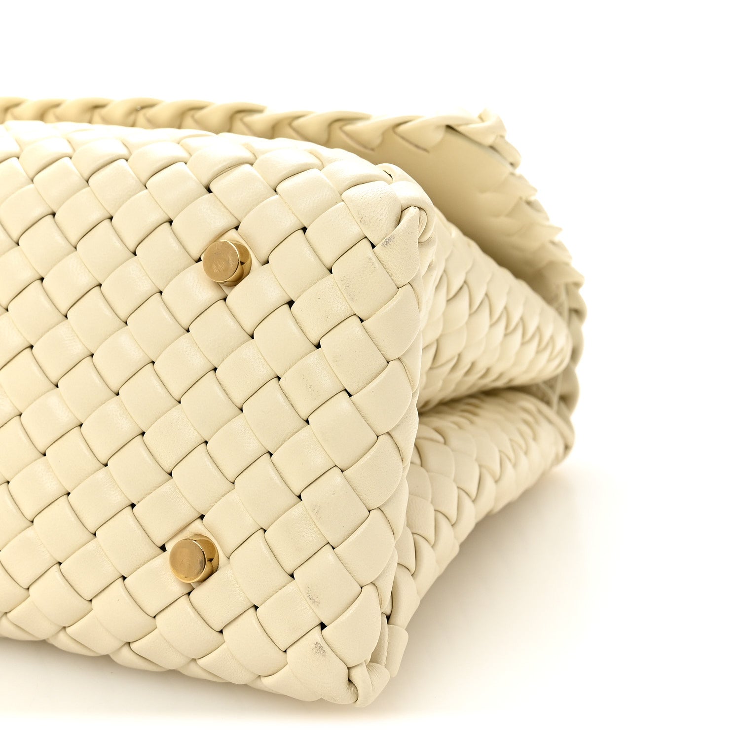 Bottega Veneta Nappa Intrecciato Patti Top Handle Bag Sea Salt 9 of 9