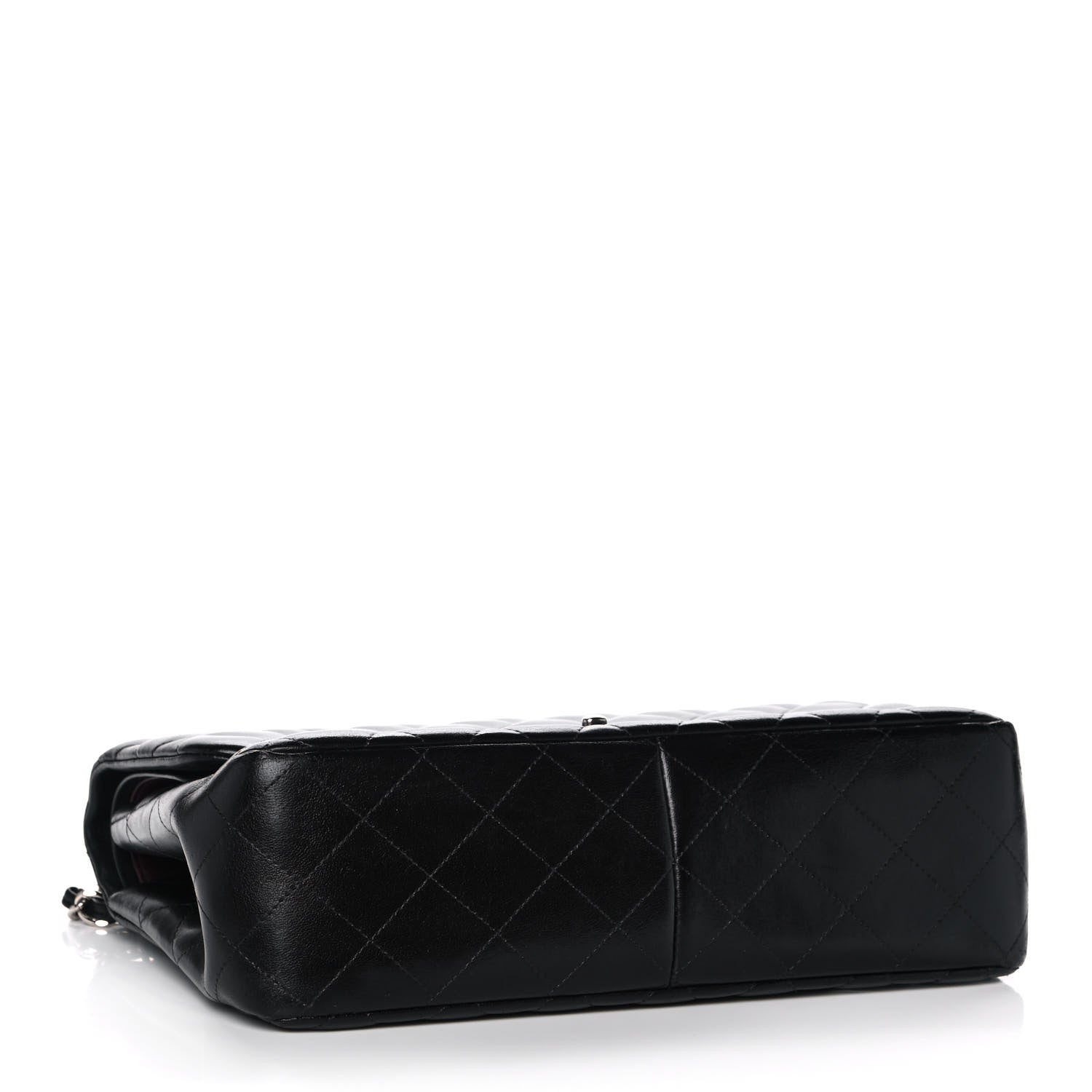 Chanel Lambskin Quilted Jumbo Double Flap Black 4 of 16