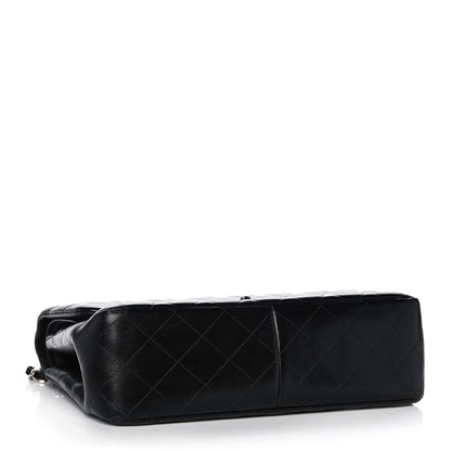 Chanel Lambskin Quilted Jumbo Double Flap Black 4 of 16