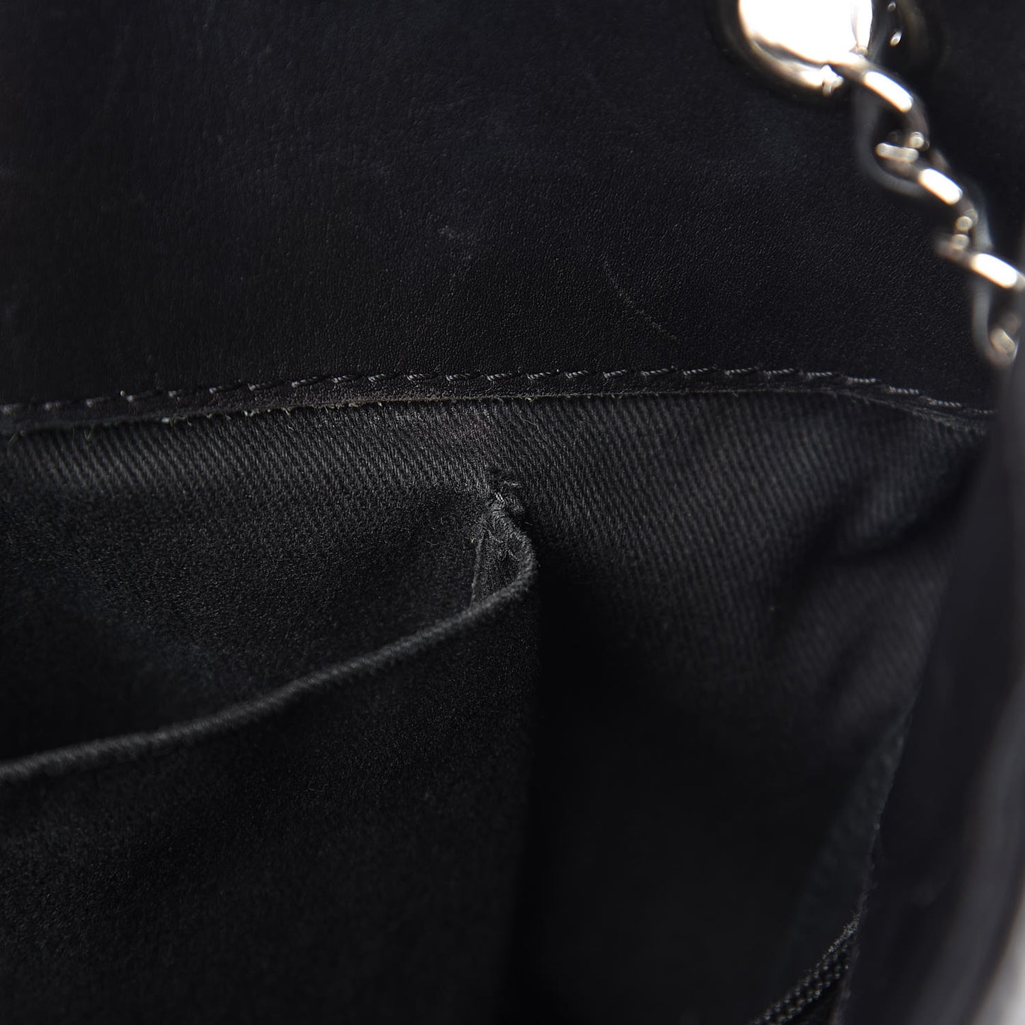 Calfskin Double Stitch Large Hamptons Shopping Tote Black