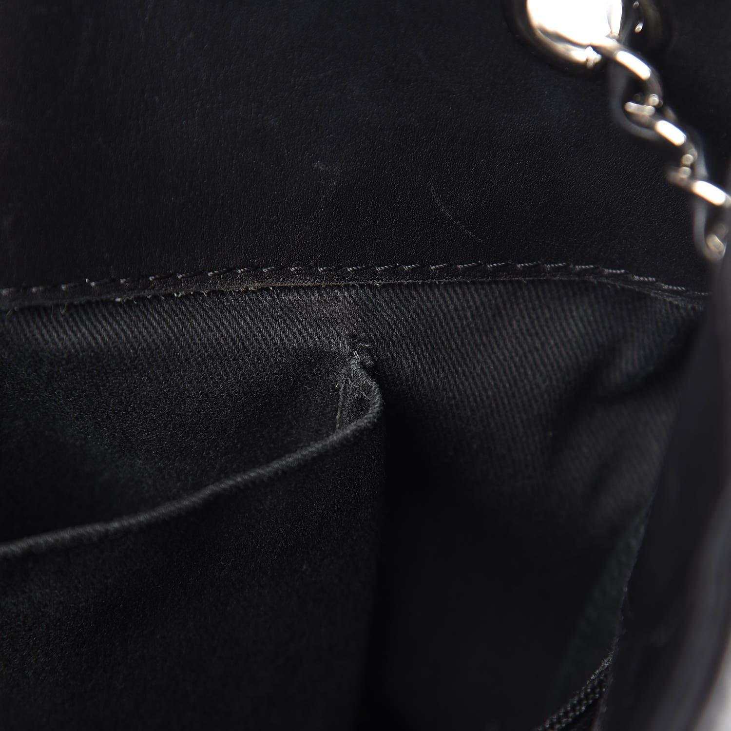 Chanel Calfskin Double Stitch Large Hamptons Shopping Tote Black 18 of 22